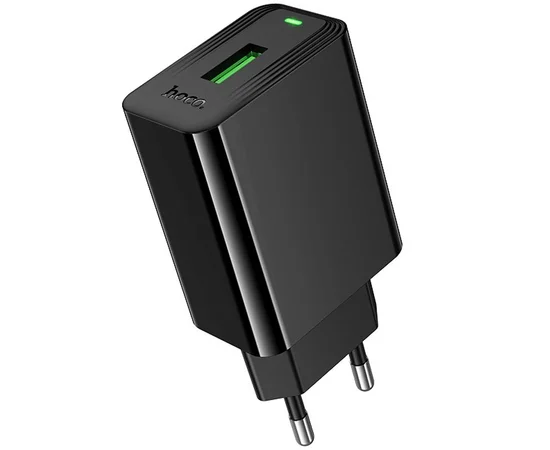 СЗУ Hoco CS92A Leader 18W+QC3.0 (1USB-A) Black