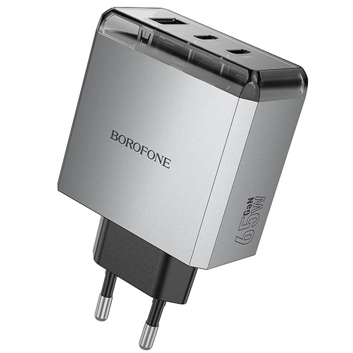 СЗУ Borofone BN22 Lena PD65W (1USB-A/2C) Metal gray