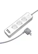 Удлинитель Borofone BAC9 Power PD20W (3USB-A/1C/3xSocket) (2m) White