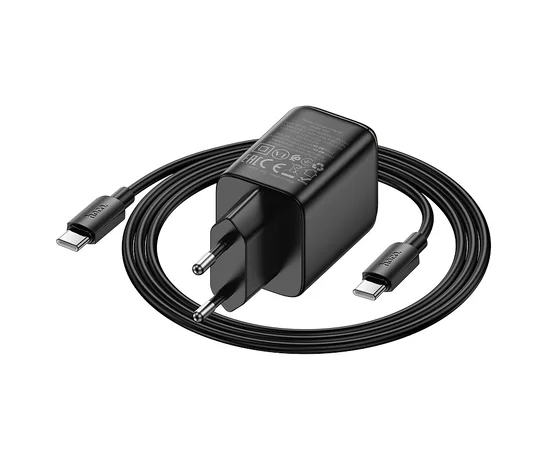 СЗУ Hoco N54 Monsoon PD45W (1USB-C) + Type-C to Type-C Black