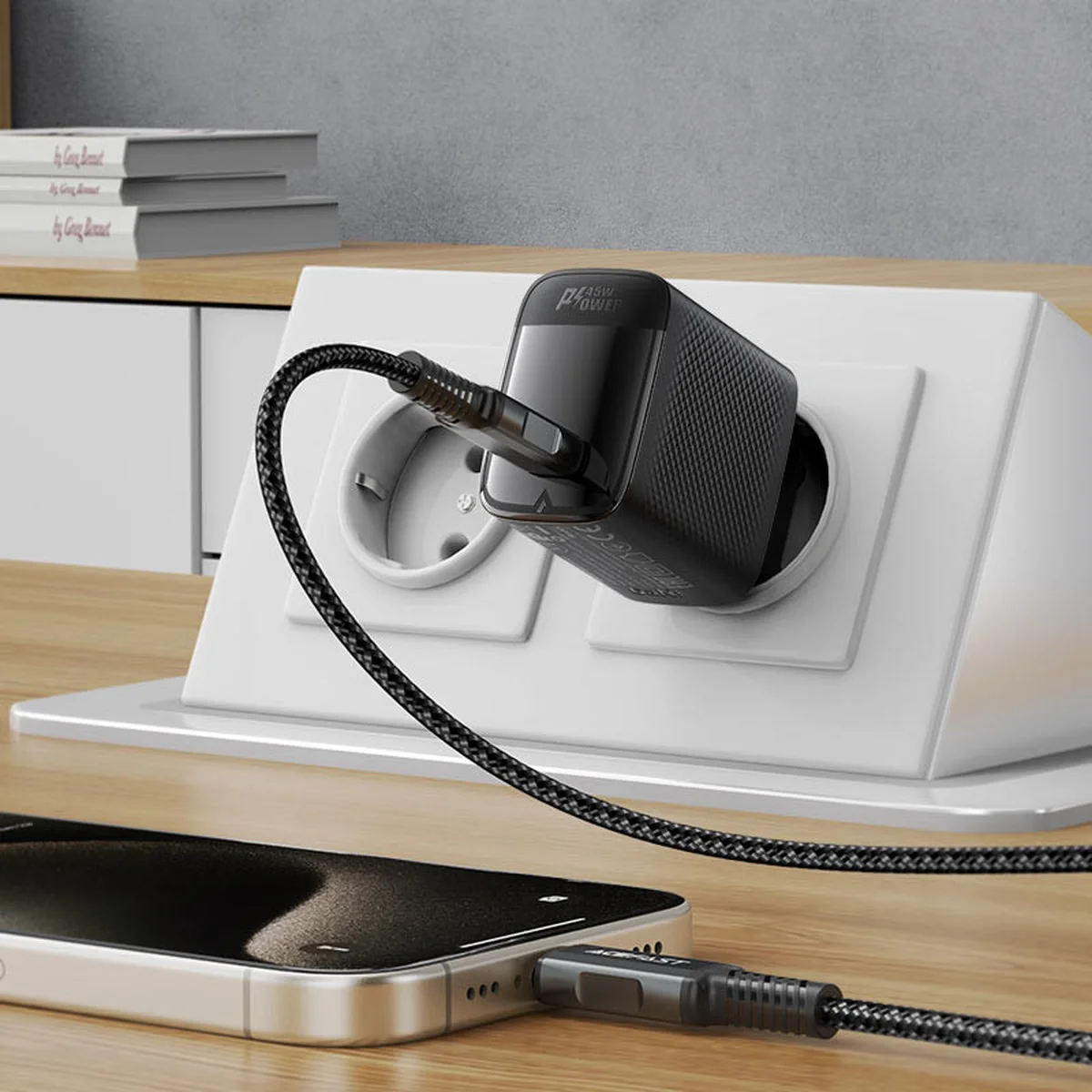 СЗУ Acefast A112 GaN PD45W (1USB-C) Black