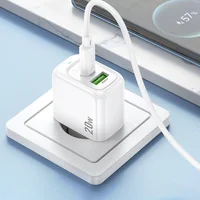 СЗУ Hoco CS54A Surplus PD20W+QC3.0 (1USB-A/1C) White