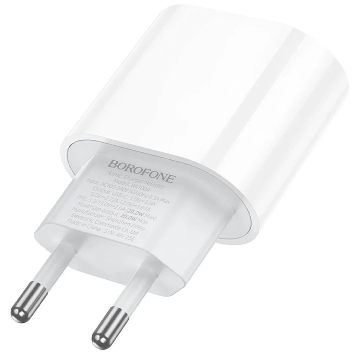 СЗУ Borofone BA100A Original PD20W (1USB-C) White