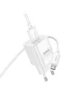 СЗУ Hoco C145A Charm QC3.0 18W (1USB-A) + кабель USB to MicroUSB White