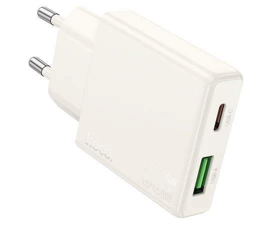 СЗУ Hoco N45 Biscuit PD30W+QC3.0 Moonlight white