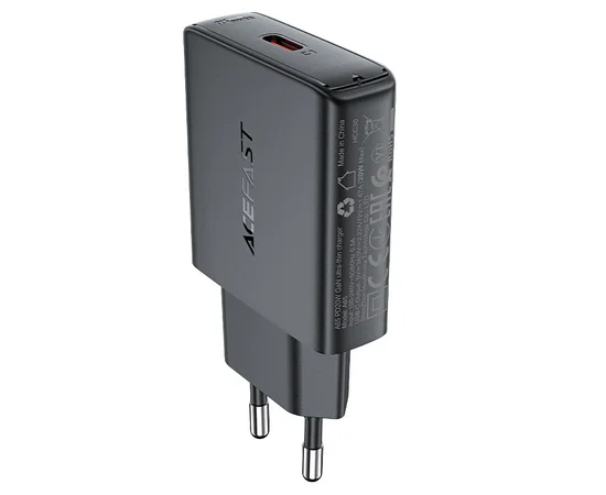 СЗУ Acefast A65 PD20W GaN (USB-C) Black