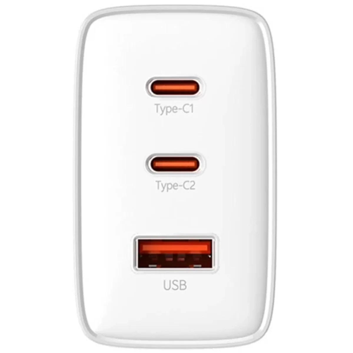 СЗУ Baseus Cube Pro Fast Charger PD65W (1USB-A/2C) (P10111404) Moon White