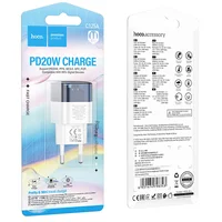 СЗУ Hoco C125A Transparent 1C PD20W Transparent blue