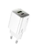СЗУ Hoco N46 Glorious PD20W+QC3.0 (1USB-A/1C) White