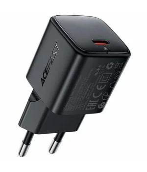 СЗУ Acefast A117 mini PD20W GaN (1USB-C) Black