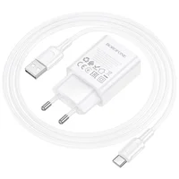 СЗУ Borofone BA110A Lemi 7.5W (1USB-A) + кабель USB to Type-C White