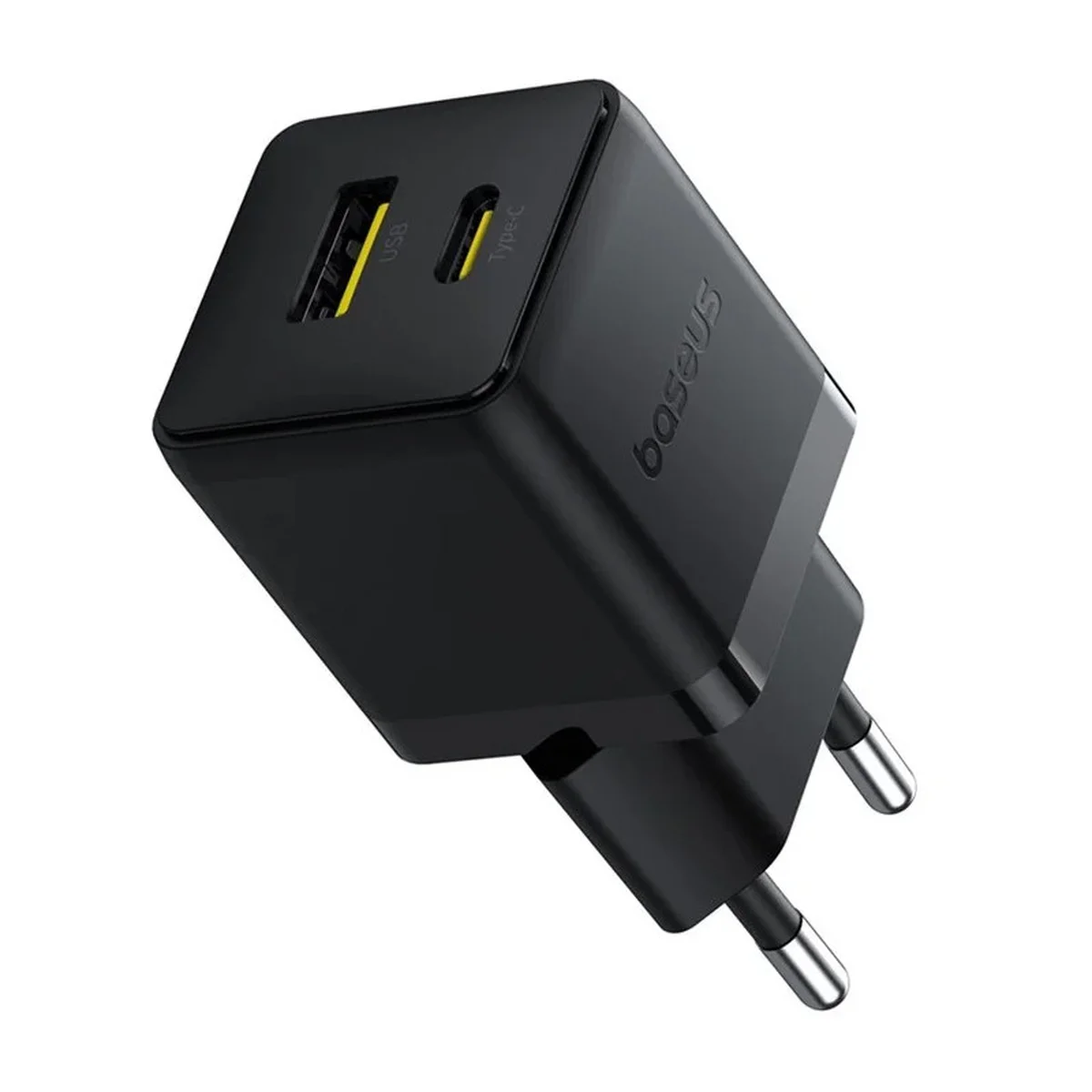 СЗУ Baseus Palm Fast Charger 20W (1USB-A/1C) + кабель Type-C to Type-C (P10111608) Cluster Black