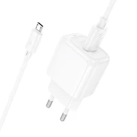 СЗУ Hoco CS52A Surplus QC3.0 (1USB-A) + кабель USB to MicroUSB White