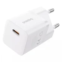 СЗУ Baseus GaN5 Fast Charger (mini) 1C 25W + Type-C to Type-C (P10110909113) Moon White