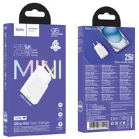 СЗУ Hoco N74 Speed ultra-thin PD25W (1USB-C) White