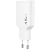 СЗУ WIWU G034 Essen PD45W GaN (2USB-C) White