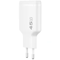 СЗУ WIWU G034 Essen PD45W GaN (2USB-C) White