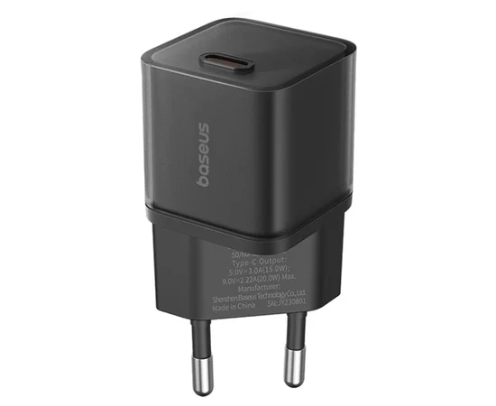 СЗУ Baseus GaN5S OS 1C 20W (P10162503) Cluster Black