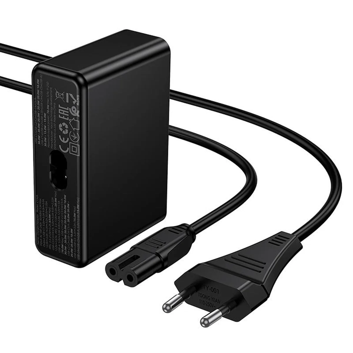 СЗУ Hoco C152A Modern PD70W 6in1 (5USB-C и 1USB-A) Black