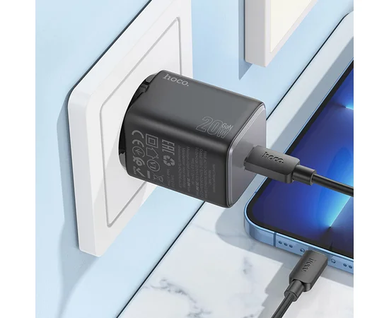 СЗУ Hoco N40 Mighty 1C PD20W Black