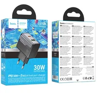 СЗУ Hoco CS73A Star Speed PD30W+QC3.0 (1USB-A/1C) Midnight Black