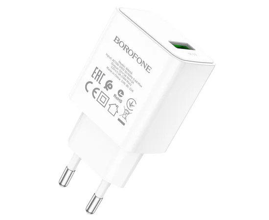 СЗУ Borofone BA66A QC3.0 (1USB-A) White