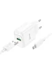 СЗУ Hoco C140A Smart QC3.0 18W (1USB-A) + кабель USB to MicroUSB White