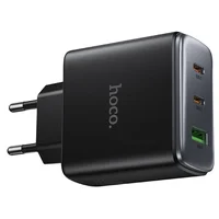 СЗУ Hoco C160A Upgrade PD65W+QC3.0 (1USB-A/2C) Black
