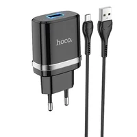 СЗУ Hoco N1 Ardent 1USB-A+USB to MicroUSB Black