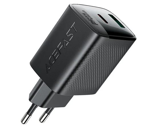 СЗУ Acefast A106 GaN PD45W (1USB-A/1C) Black