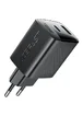 СЗУ Acefast A106 GaN PD45W (1USB-A/1C) Black