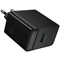 СЗУ Borofone BAS16A Erudite PD45W+QC3.0 (1USB-A/1C) Black