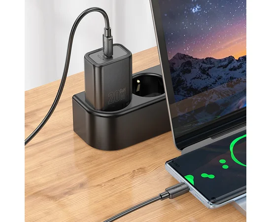СЗУ Hoco N60 Gentle PD20W (1USB-C) Black