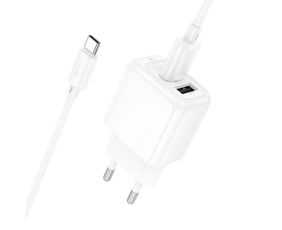 СЗУ Hoco CS51A Surplus (2USB-A) + Type-C White