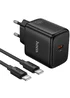СЗУ Hoco N83 Profit PD40W (1USB-C) + кабель Type-C to Type-C Black