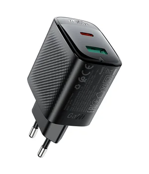 СЗУ Acefast A106 GaN PD45W (1USB-A/1C) Black