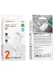 СЗУ Borofone BN10 Sunlight PD65W (1USB-A/1C) + кабель Type-C to Type-C White