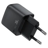 СЗУ Acefast A116 PD35W+QC3.0 GaN (1USB-A/1C) Black