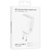 СЗУ Borofone BA109A Star PD40W (1USB-C) + кабель Type-C to Type-C White
