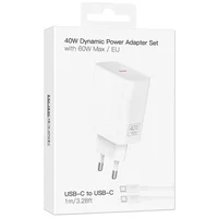 СЗУ Borofone BA109A Star PD40W (1USB-C) + кабель Type-C to Type-C White