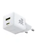 СЗУ Baseus Palm Fast Charger 30W (1USB-A/1C) + кабель Type-C to Type-C (P1011160A) Moon White