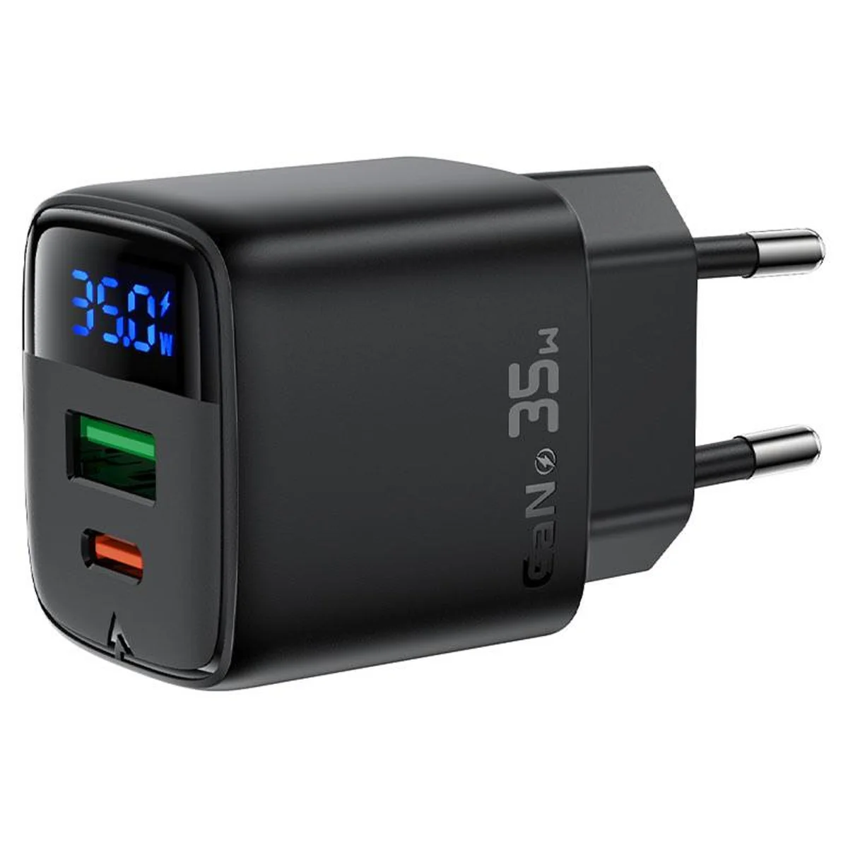 СЗУ Acefast A116 PD35W+QC3.0 GaN (1USB-A/1C) Black