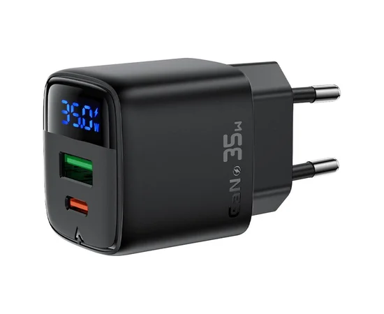 СЗУ Acefast A116 PD35W+QC3.0 GaN (1USB-A/1C) Black