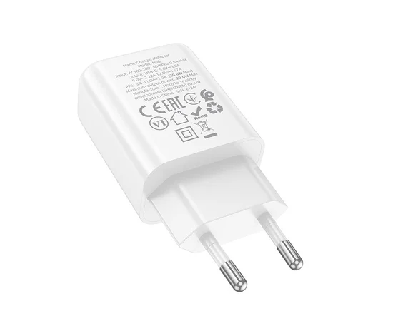 СЗУ Hoco N60 Gentle PD20W (1USB-C) White