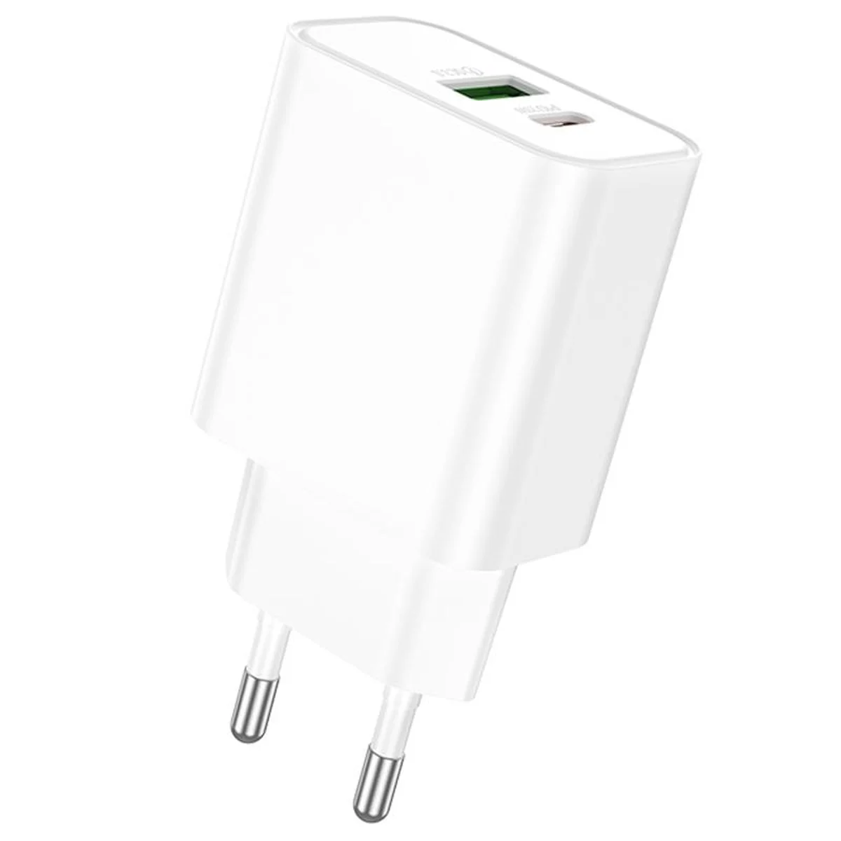 СЗУ Borofone BA88A Navy PD20W+QC3.0 (1USB-A/1C) White