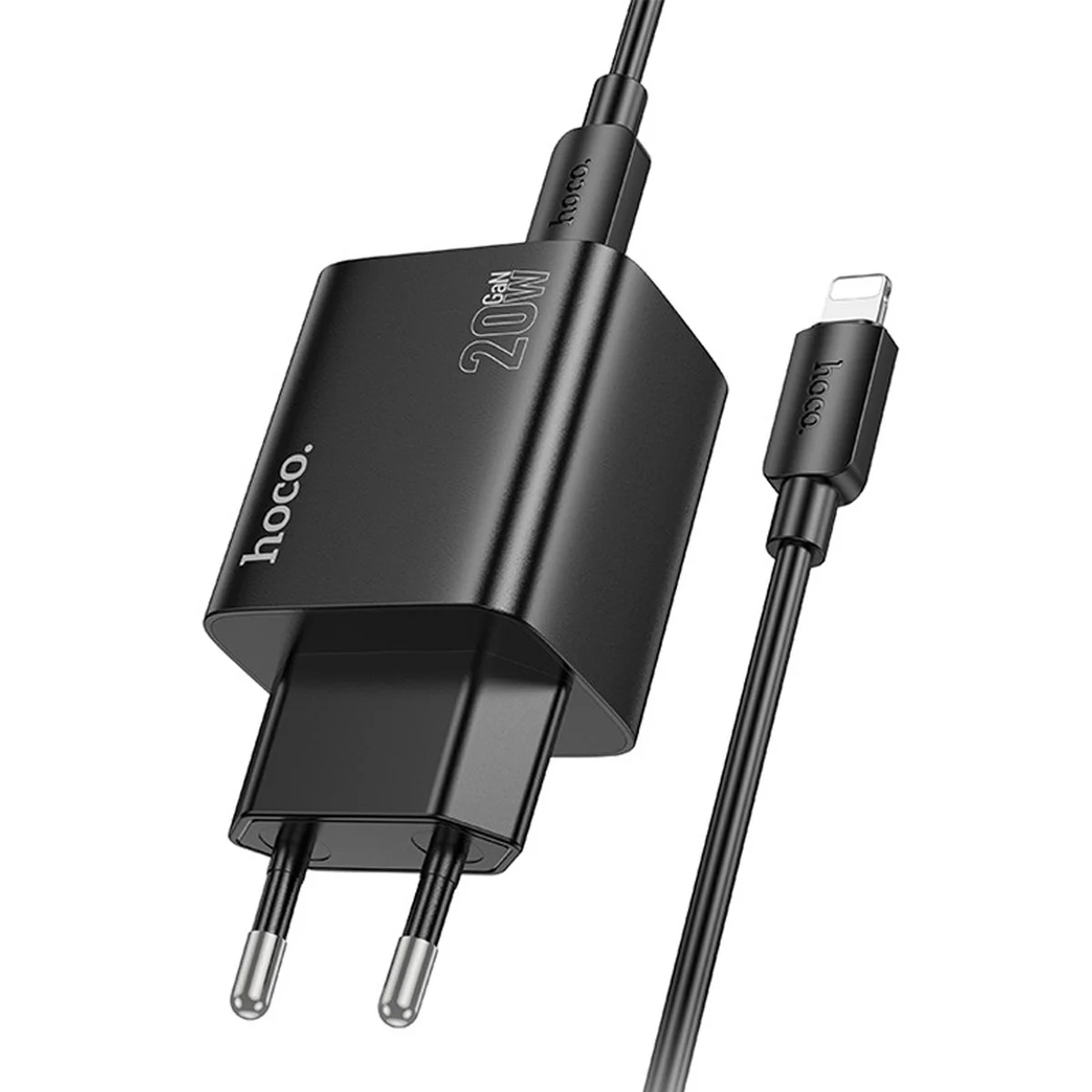 СЗУ Hoco N55 Fundador PD20W four-port (2USB-A/2C) + Type-C to Lightning Black