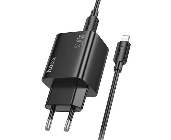 СЗУ Hoco N55 Fundador PD20W four-port (2USB-A/2C) + Type-C to Lightning Black