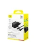 СЗУ Baseus Palm Fast Charger 20W (1USB-A/1C) + кабель Type-C to Type-C (P10111608) Cluster Black