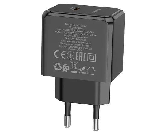 СЗУ HOCO CS13A Ocean PD20W (1USB-C) Black