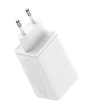СЗУ Baseus GaN6 Pro OS 2C+2U 65W Type-C to Type-C 100W (1m) (P10162701) White